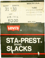 リーバイス　７０年代古着　LEVI'S　STA-PREST SLACKS　東京　上野アメ横　根津商店